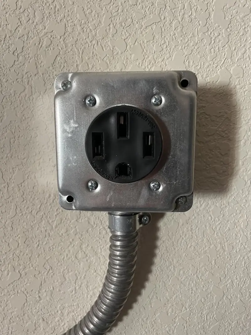 NEMA 14-50 outlet installed for Smart Home Electrical in Polson
